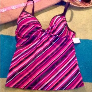 Brand New Free Country Hot Pink Swim Top XS S M